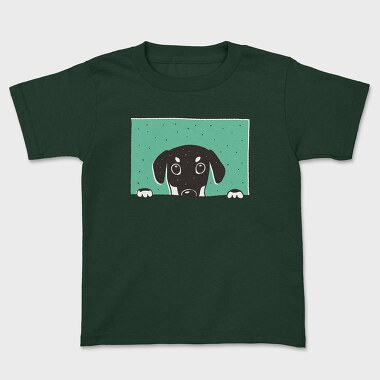 Tricou Copii, Peeking Dog