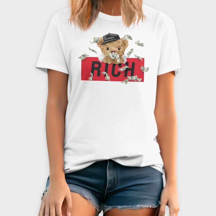 Rich Bear Money, Tricou Barbati (Unisex)