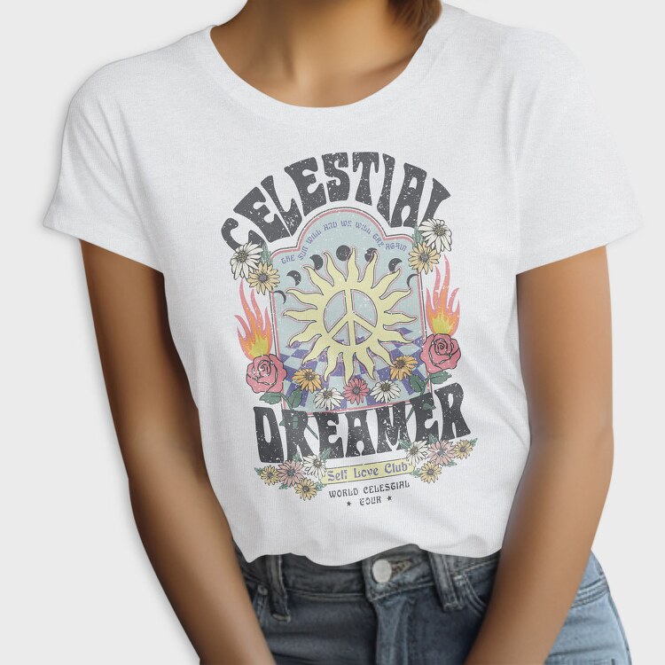 Celestial Dreamer Blooms, Tricou Femei