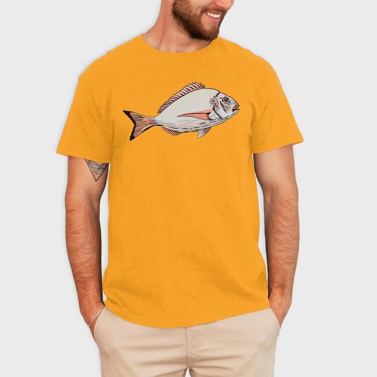Fish Golden, Tricou Barbati (Unisex)