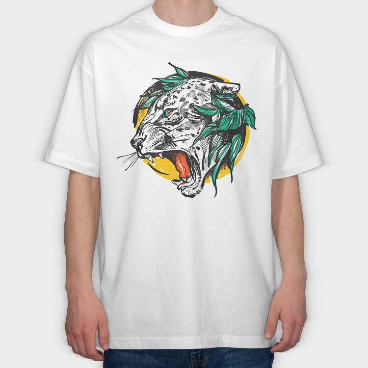 Roaring Jaguar Vibes, Tricou Oversize Barbati (Unisex)