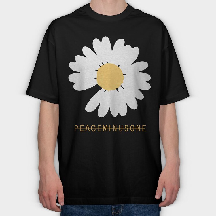 Daisy Peace Minus One, Tricou Oversize Barbati (Unisex)