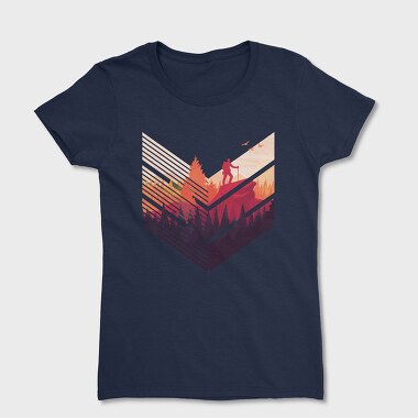 Tricou Femei, Geometric Forest