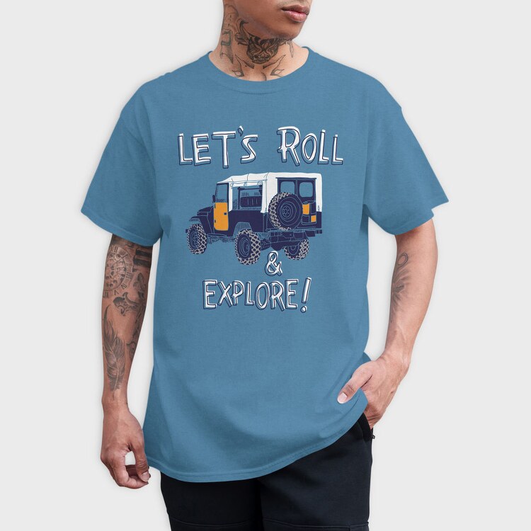 Roll Explore, Tricou Barbati (Unisex)