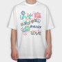 Love Yourself Daisy Sunshine, Tricou Oversize Barbati (Unisex)