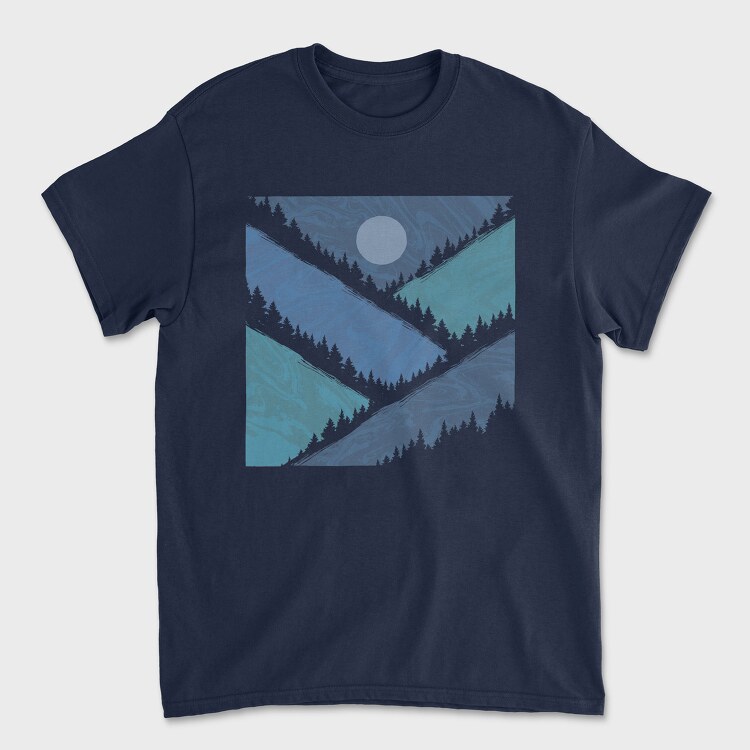 Geometric Mountains, Tricou Barbati (Unisex)