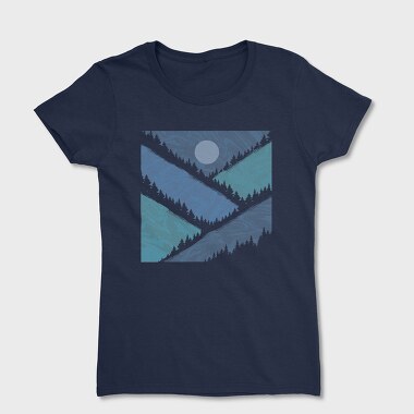 Tricou Femei, Geometric Mountains