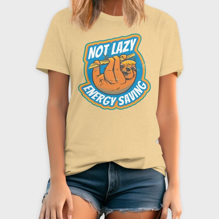 Not Lazy Energy Saving, Tricou Barbati (Unisex)