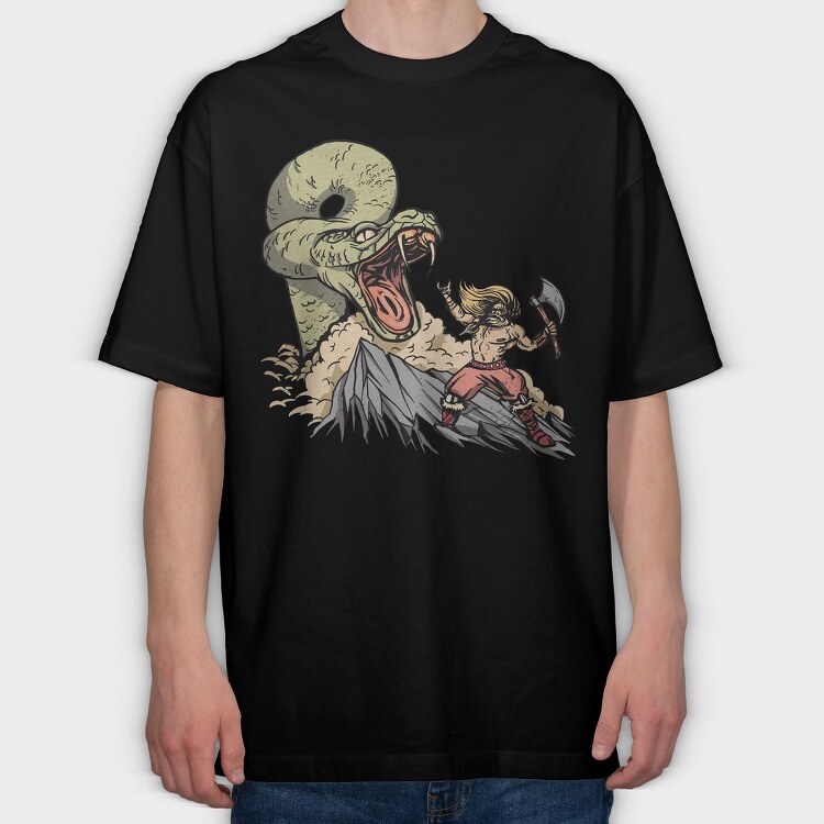 Demon Slayer, Tricou Oversize Barbati (Unisex)