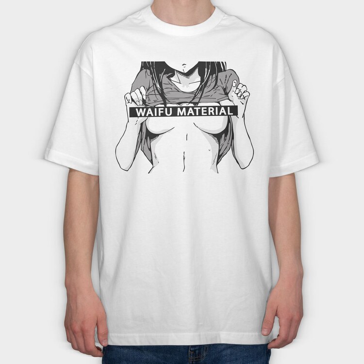 Waifu Warrior Vibes, Tricou Oversize Barbati (Unisex)