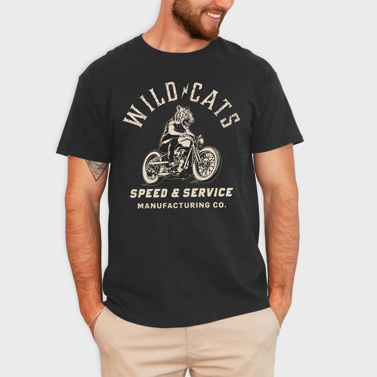 Wildcat Speed Rider, Tricou Barbati (Unisex)