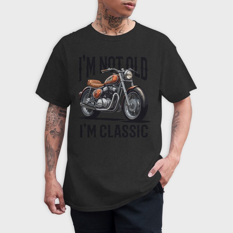 Not Old Classic Motorcycle, Tricou Barbati (Unisex)