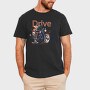 MotorcycleArt RetroStyle, Tricou Barbati (Unisex)