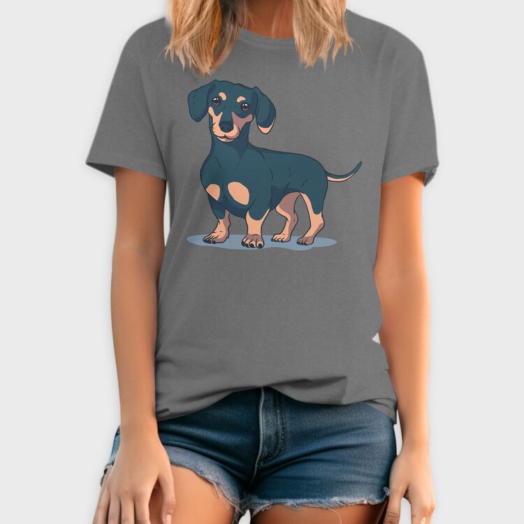 Dachshund, Tricou Barbati (Unisex)