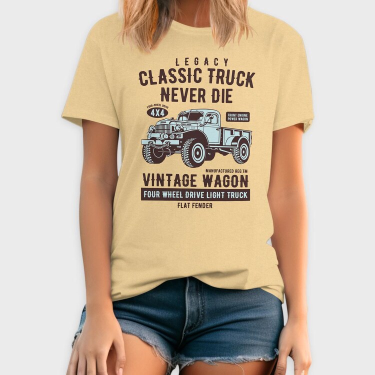 Classic Truck, Tricou Barbati (Unisex)