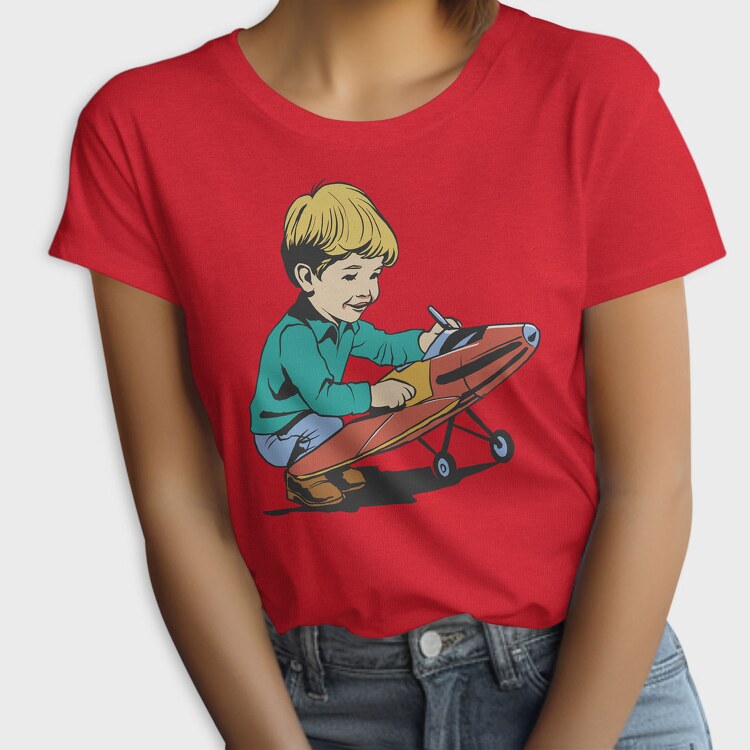 Kid Plane Vintage, Tricou Femei
