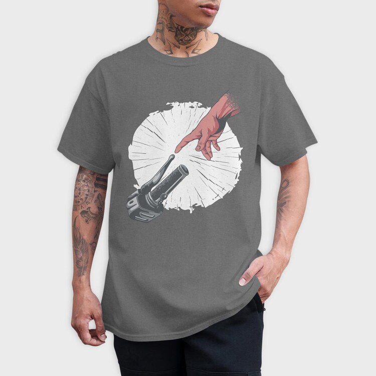 Hand And Motorcycle, Tricou Barbati (Unisex)