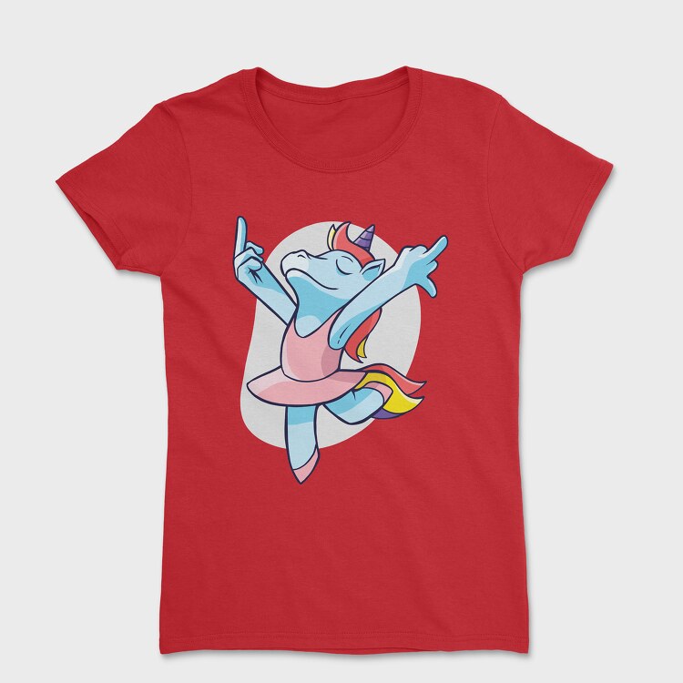Unicorn Ballet Middle Finger, Tricou Femei