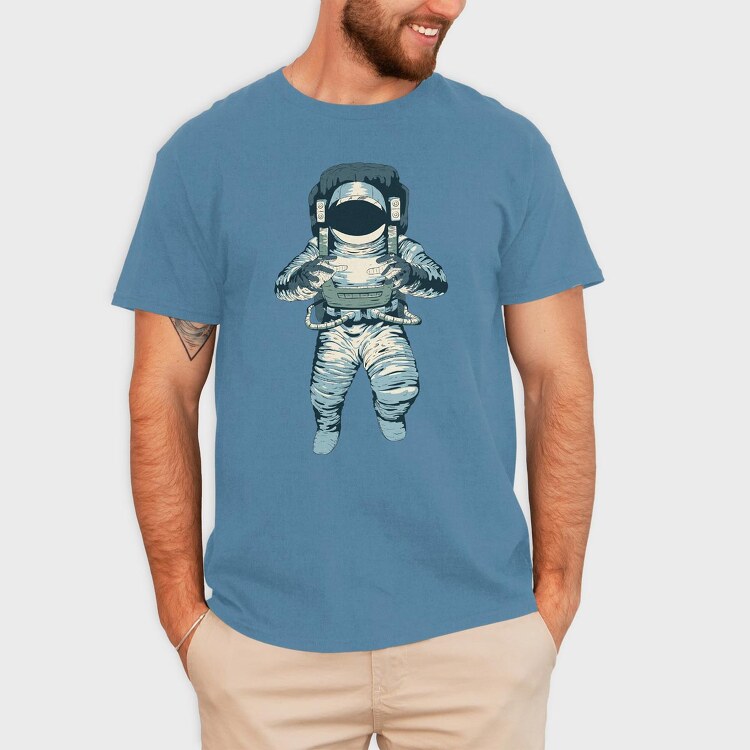 Astronaut Light, Tricou Barbati (Unisex)