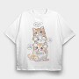 Cat Whisperer Vibes, Tricou Oversize Barbati (Unisex)