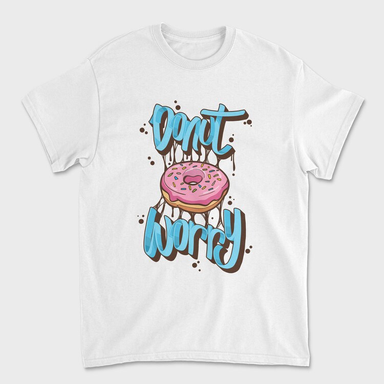 Donut Worry Be Happy, Tricou Barbati (Unisex)