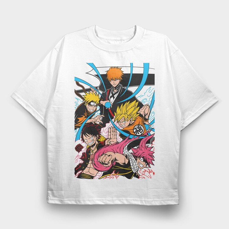 Five Legends Rise, Tricou Oversize Barbati (Unisex)