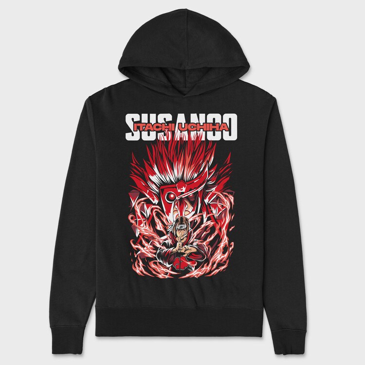 Itachis Susanoo Flame, Hanorac Oversize Barbati (Unisex)