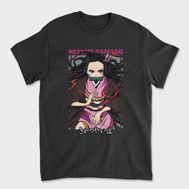 Nezuko Demon Slayer Vector, Tricou Barbati (Unisex)