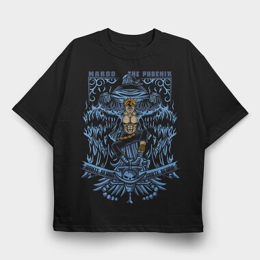 Phoenix Warrior Flame, Tricou Oversize Barbati (Unisex)