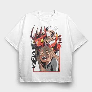 Power Demon Girl, Tricou Oversize Barbati (Unisex)