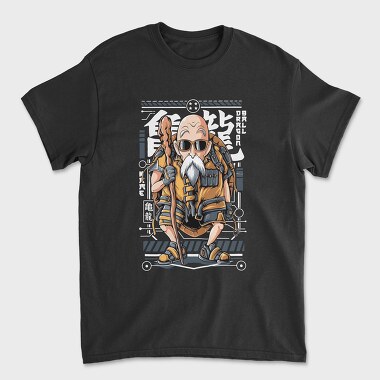 Roshi Cyberpunk Warrior, Tricou Barbati (Unisex)