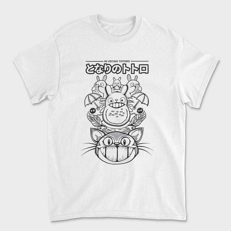 Totoros Midnight Cat Rebellion, Tricou Barbati (Unisex)