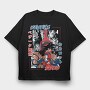 Vege Vs Goku Battle, Tricou Oversize Barbati (Unisex)