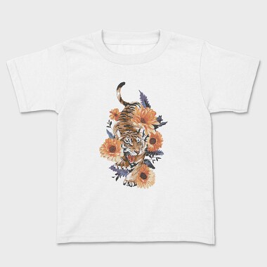 Tiger Floral Attitude, Tricou Copii