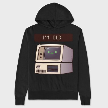 Vintage Tech Nostalgia, Hanorac Oversize Barbati (Unisex)