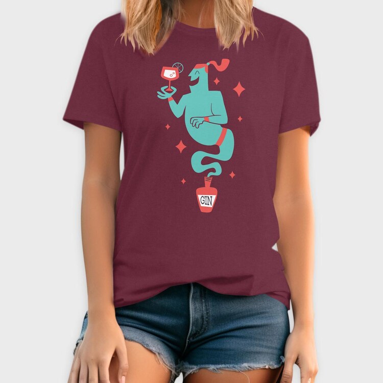 Gin Genie, Tricou Barbati (Unisex)