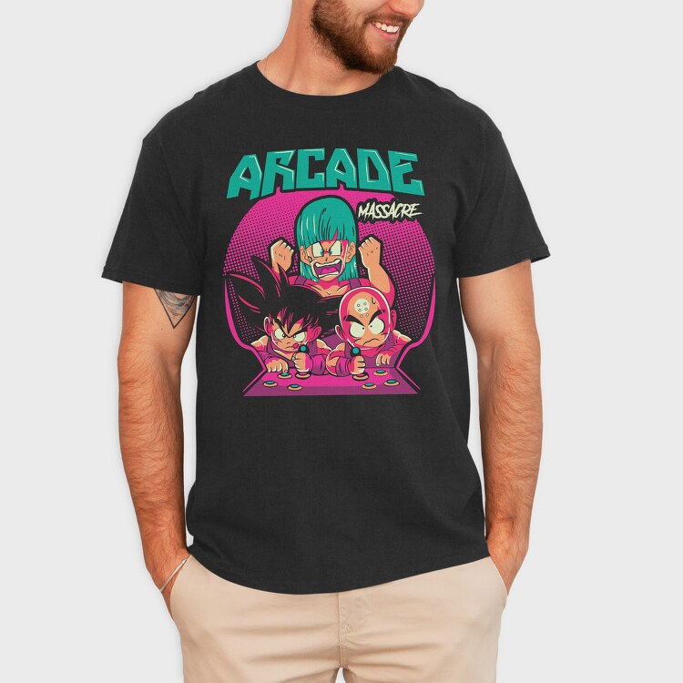 Arcade Massacre Warriors, Tricou Barbati (Unisex)