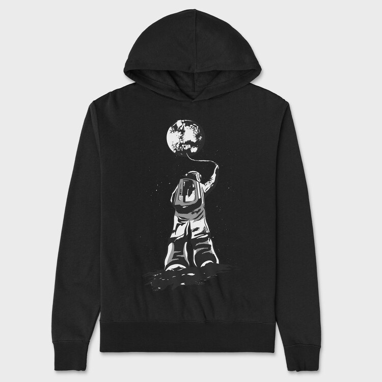 Astronaut Moon, Hanorac Oversize Barbati (Unisex)