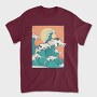 Waves Face, Tricou Barbati (Unisex)