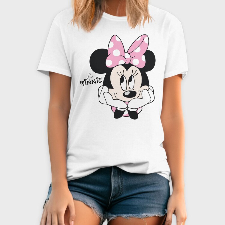 Minnie Mouse Bow Tie, Tricou Barbati (Unisex)