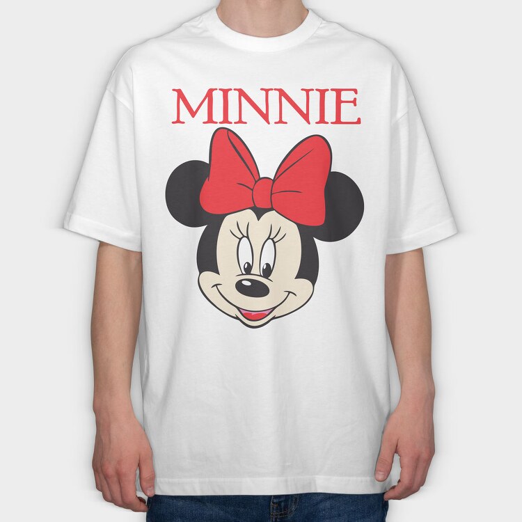 Minnies Midnight Bow, Tricou Oversize Barbati (Unisex)