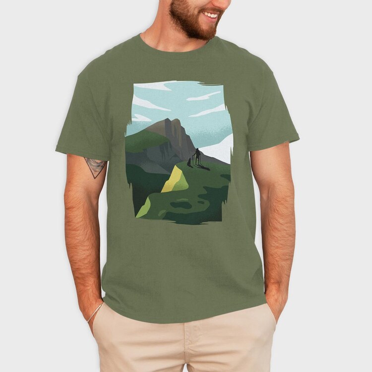 Munros Hiking, Tricou Barbati (Unisex)