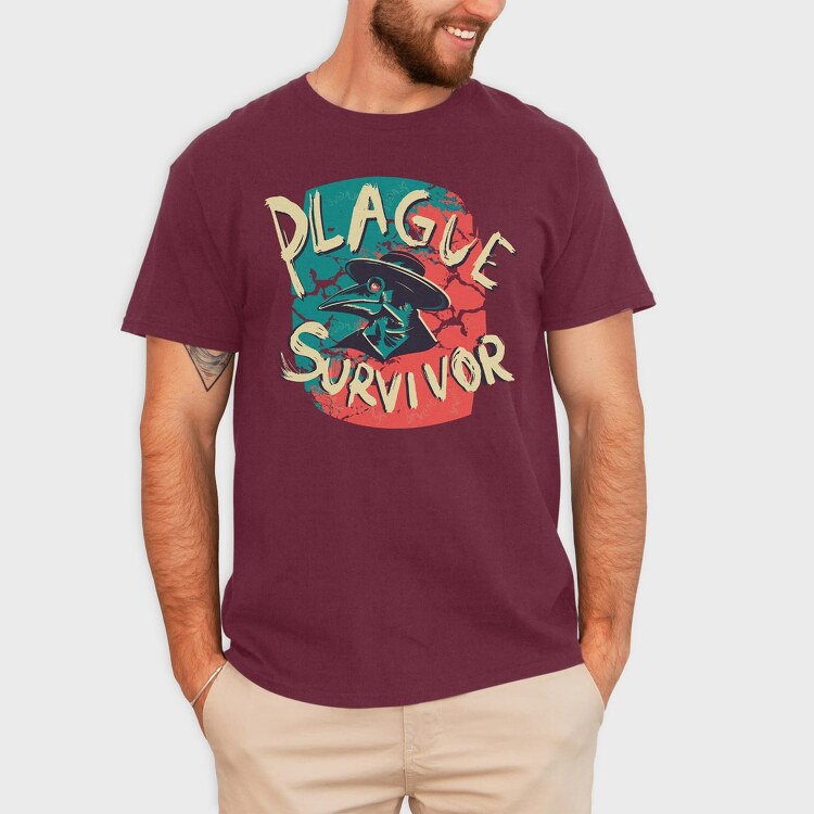 Plague Survivor, Tricou Barbati (Unisex)