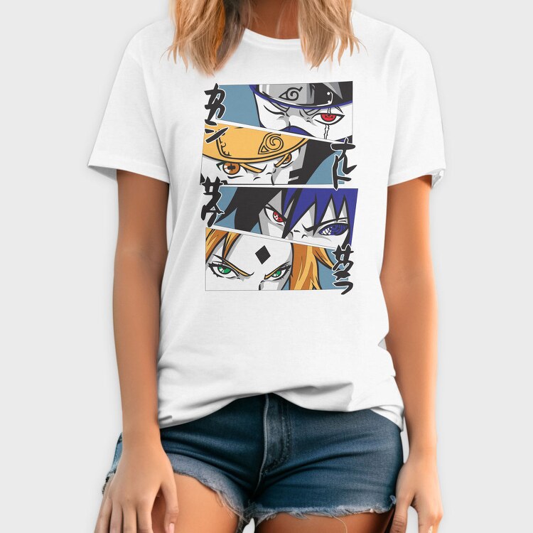Naruto Eyes Evolution, Tricou Barbati (Unisex)