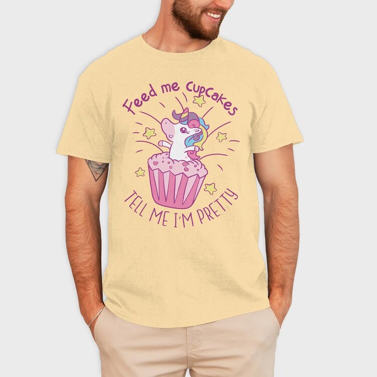 Unicorn Cupcake, Tricou Barbati (Unisex)