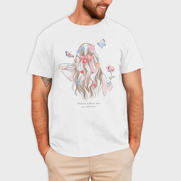 Floral Butterfly Dreams, Tricou Barbati (Unisex)
