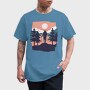 Hiking Sunset, Tricou Barbati (Unisex)