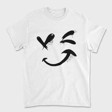 Tricou Barbati (Unisex), Emoji Happy Face