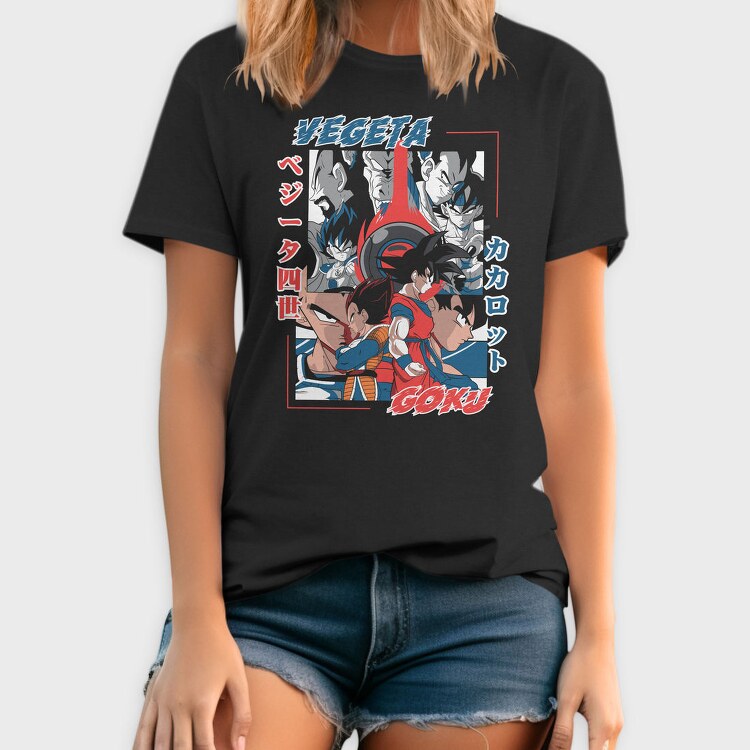 Vege Vs Goku Battle, Tricou Barbati (Unisex)