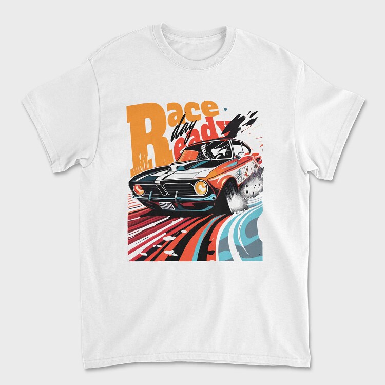 Classic Racing Car Comic, Tricou Barbati (Unisex)